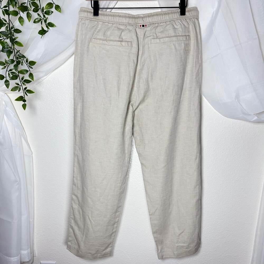 Hunter Cotton Linen Blend Drawstring Pants Gropcore - Picture 2 of 5